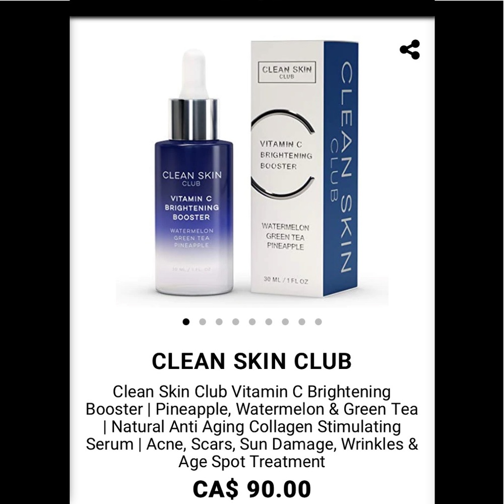 CLEAN SKIN CLUB VITAMIN C BRIGHTENING BOOSTER